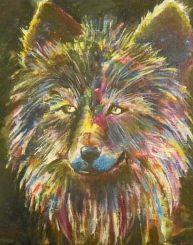 Trust Me - Abstract Wolf Abstract Wolf, wolves, wolf pack, wild animal, abstract art, art for sale